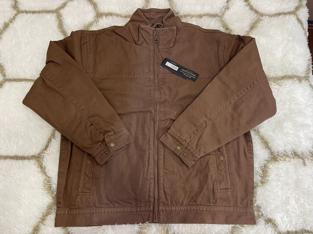 NWT Dri Duck Mens XL Maverick Work Jacket Flannel Lined Field Khaki 5028