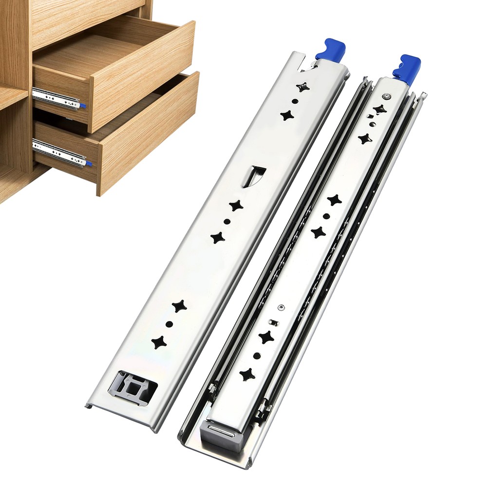 1 Pairs 38-42in Retractable Drawer Slides 120kg Bearing Drawer Slide For Cabinet