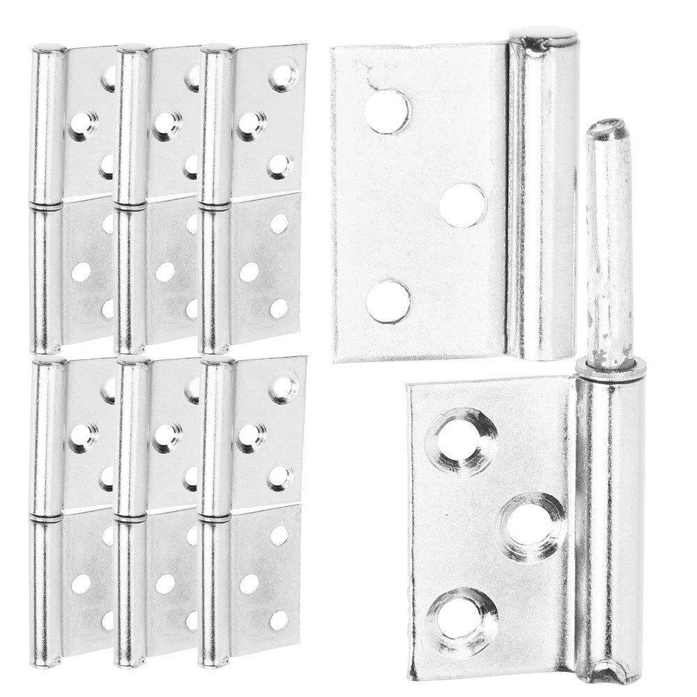 12PCS Lift Off Hinges Heavy Duty Detachable Door Hinge Chest Replacement Hinges