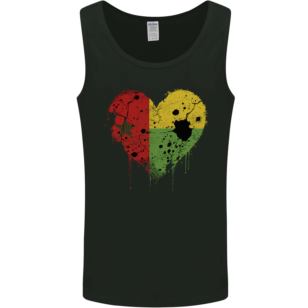 Love Guinea-Bissau Flag Day Football Mens Vest Tank Top