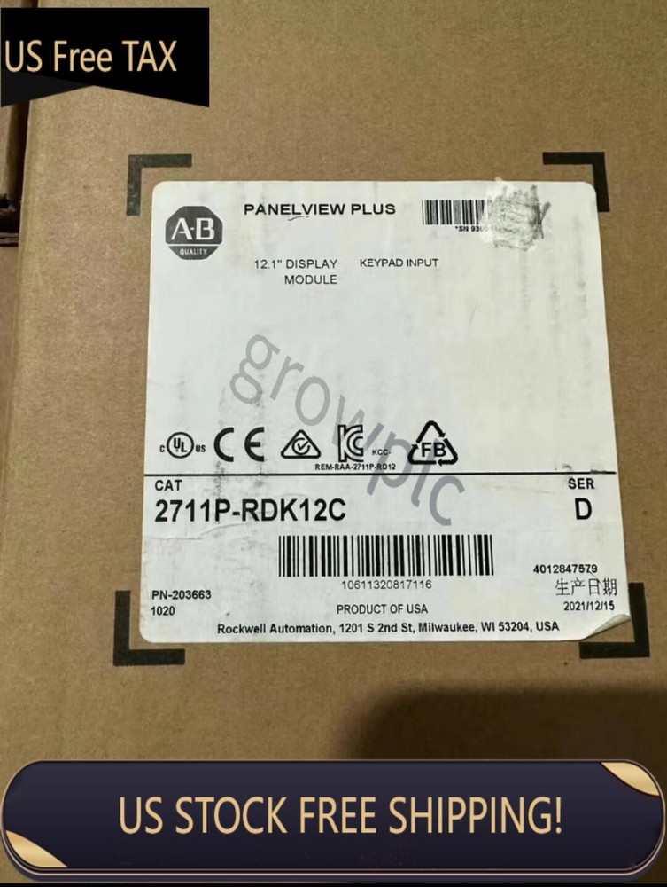 Allen‑Bradley  2711P-RDK12C New Original Genuine Touch Screen 2711PRDK12C AB