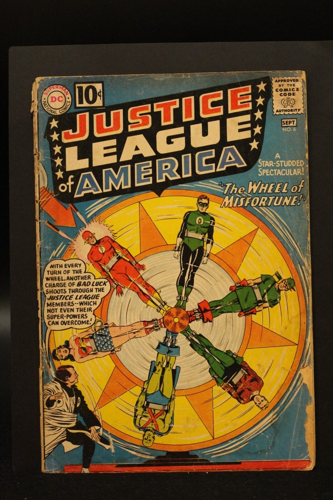 Justice League of America (1960) #6 Wheel Of Misfortune Mike Sekowsky Cvr FR/GD