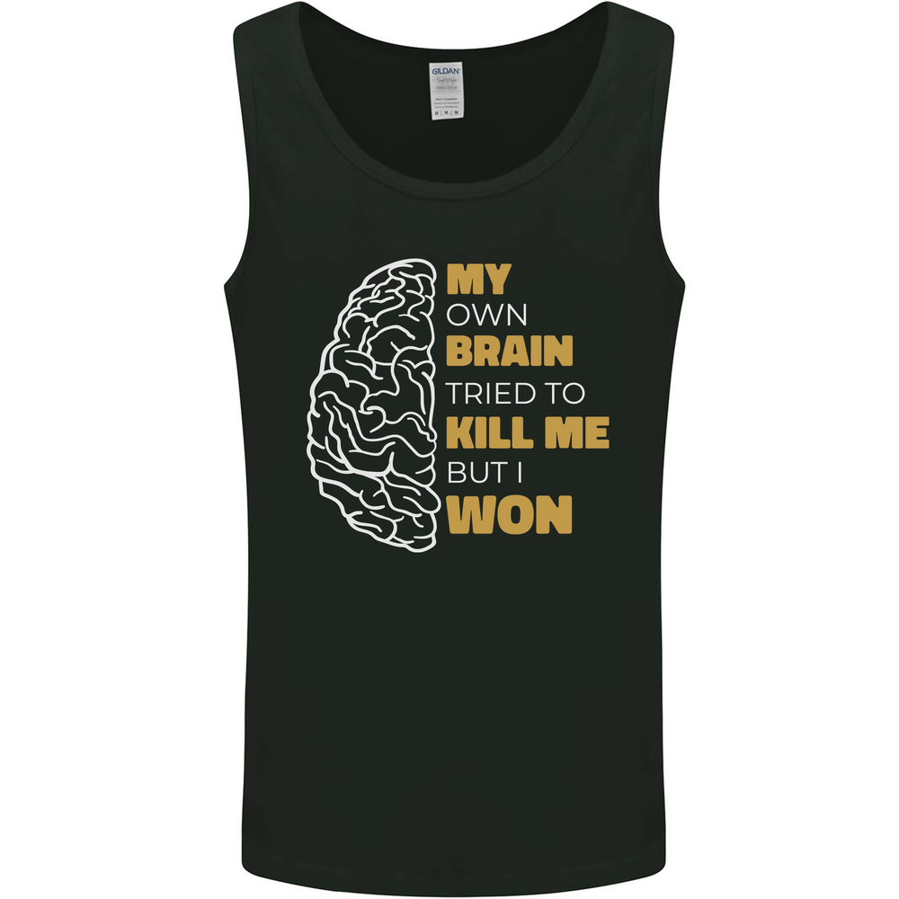 Brain Cancer Aneurysm Awareness Mens Vest Tank Top