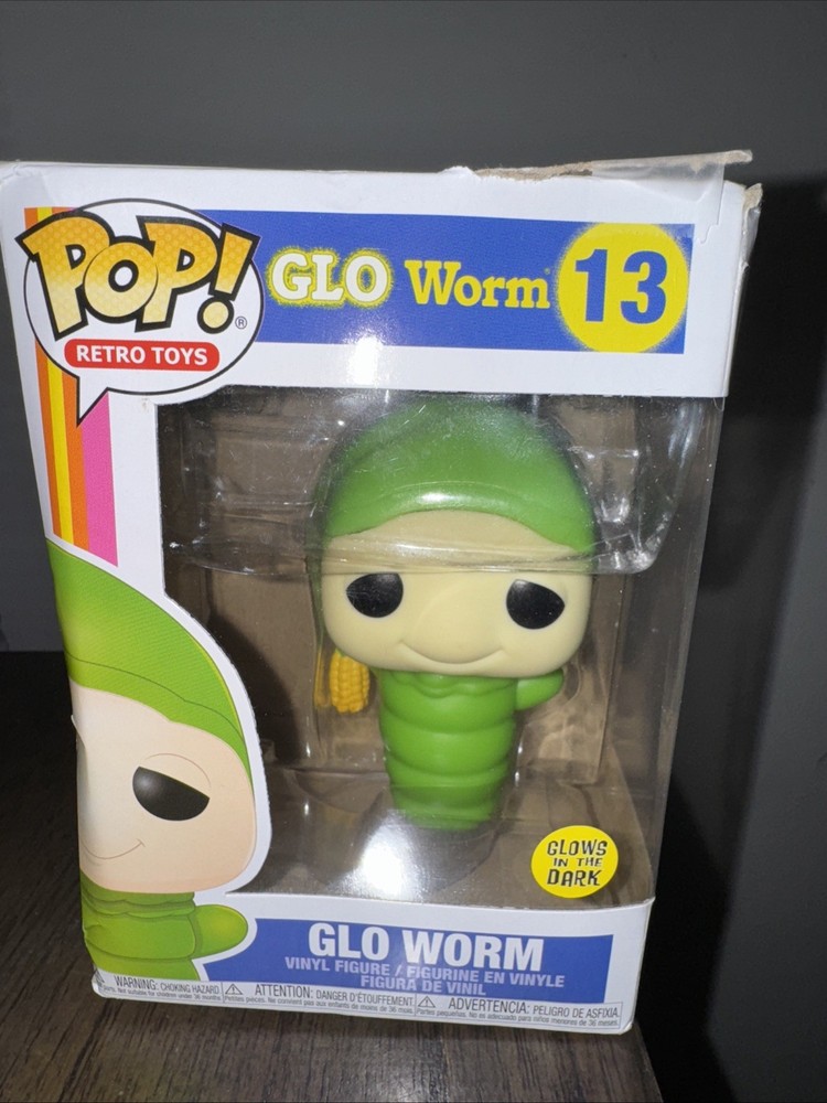 Funko Pop Glow in the Dark Hasbro Glo Worm #13 Vinyl Figure