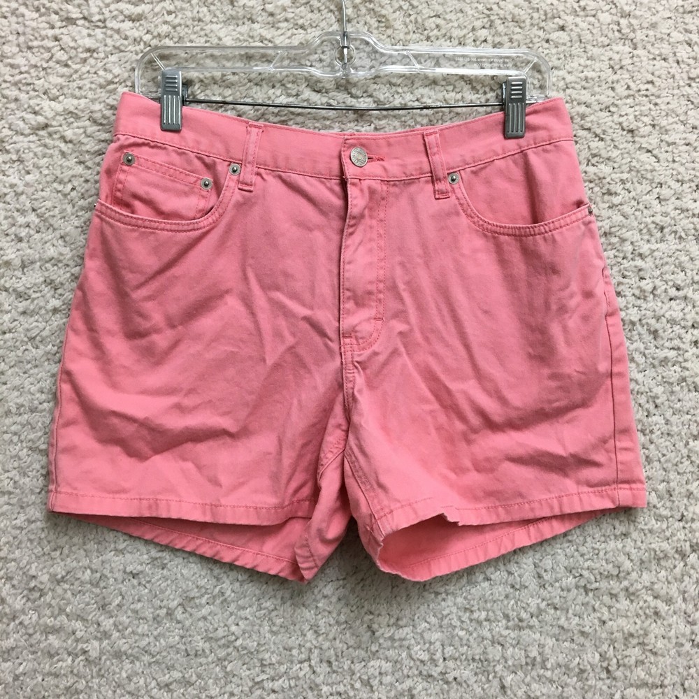 Tommy Hilfiger Shorts 8 Adult Pink Chino Mid Rise Pockets Casual Modern Womens