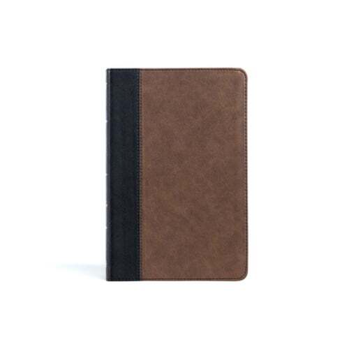 KJV Thinline Bible, Black/Brown Leathertouch by Holman Bible Publishers: New