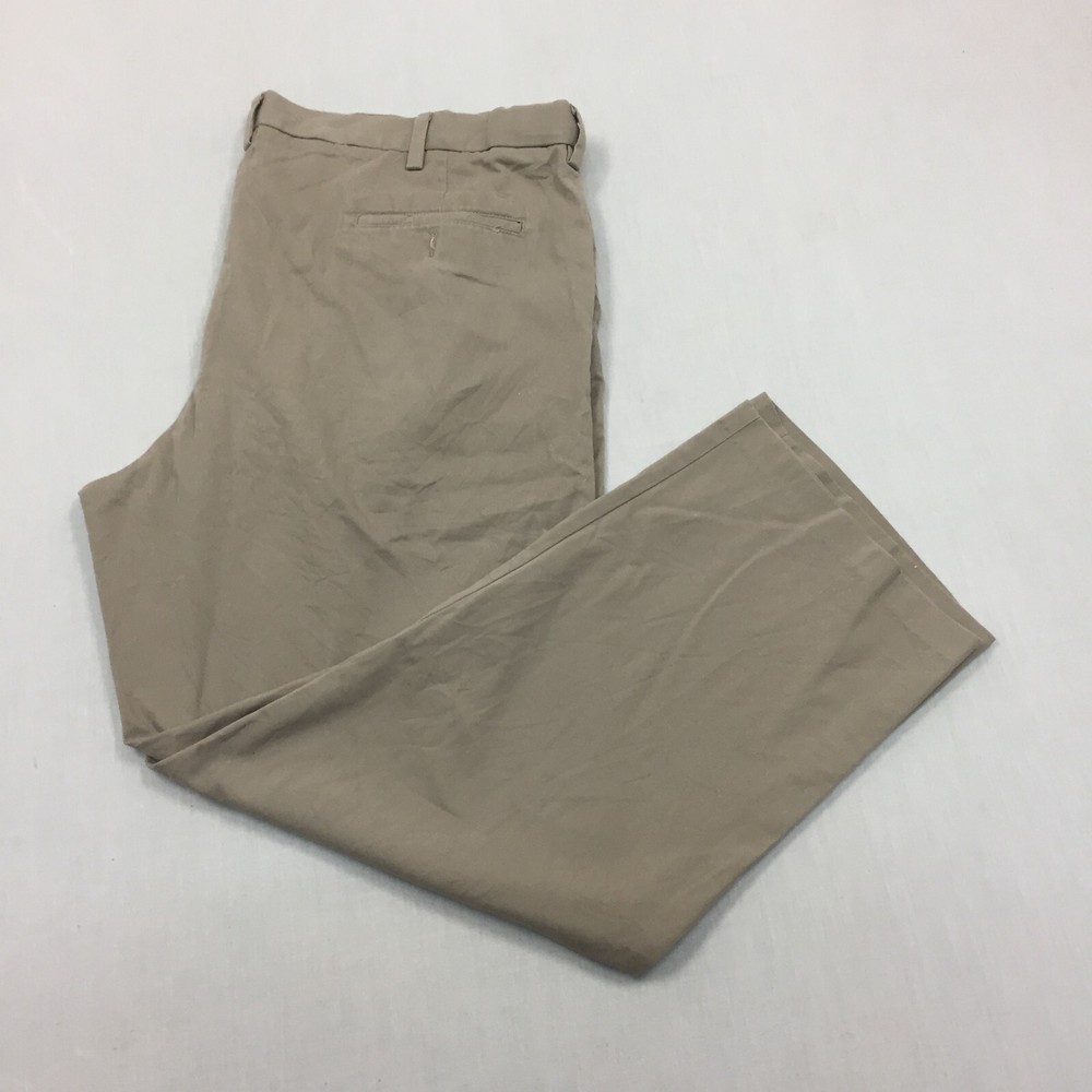 Dockers Chino Trousers Cotton Pants Straight Fit Mens Size 42W 30L Beige