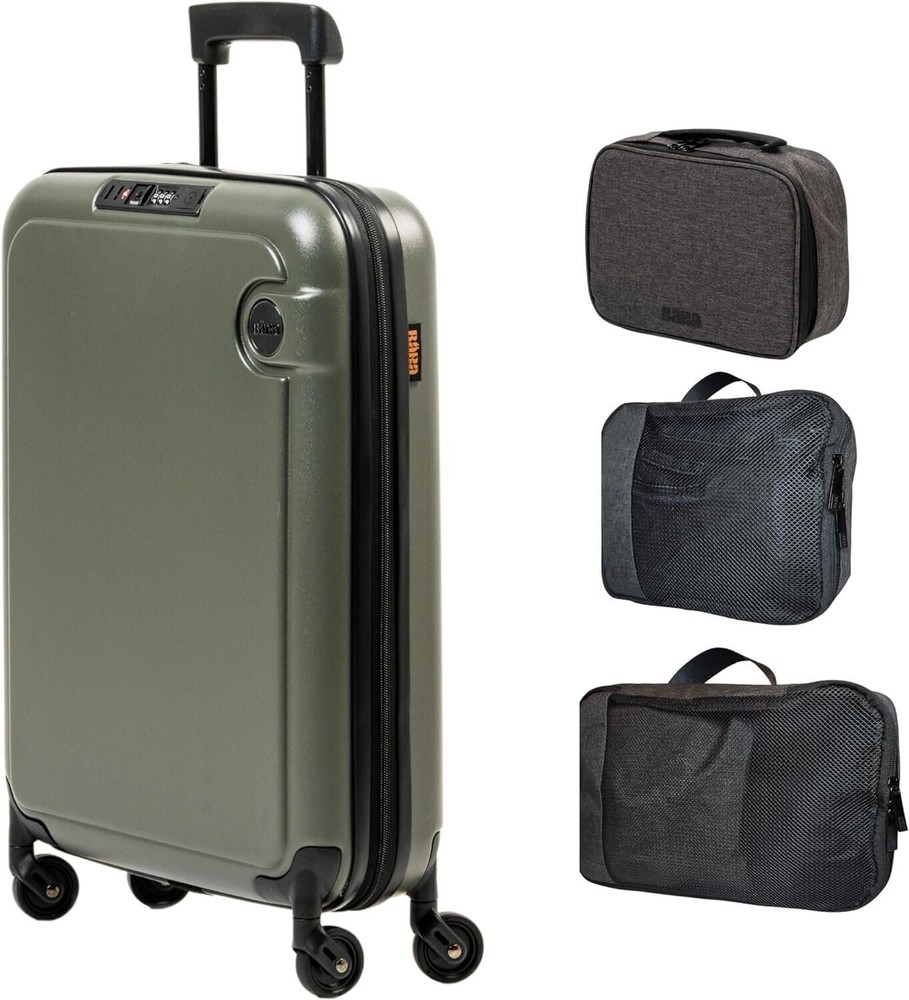 BÄRA Travel Sets - Hardshell Collapsible 20 Inch Carry On Luggage, Packing...