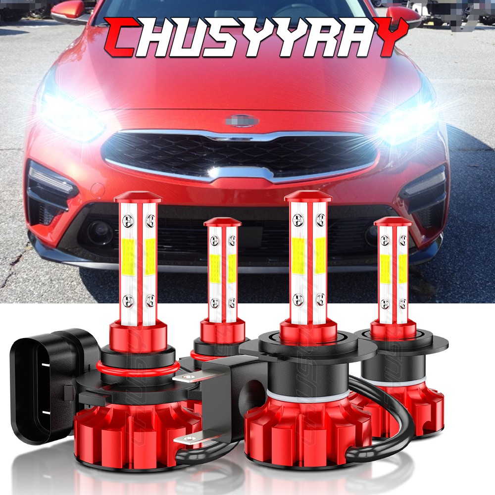 For 2017-20 Kia Forte EX Sedan 4-Door 2.0L LED Headlight Bulbs Kit 9005+H7