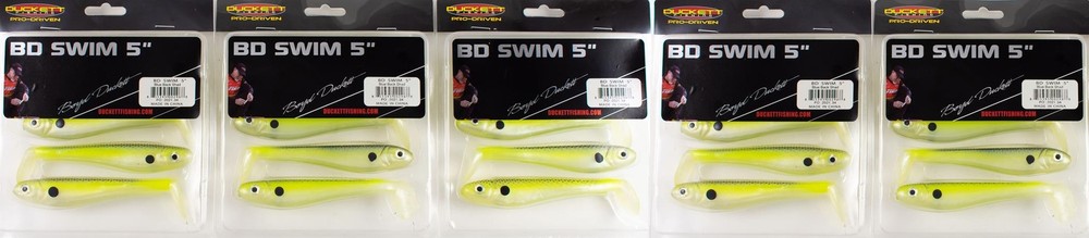 (LOT OF 5) DUCKETT FISHING BD SWIM 5