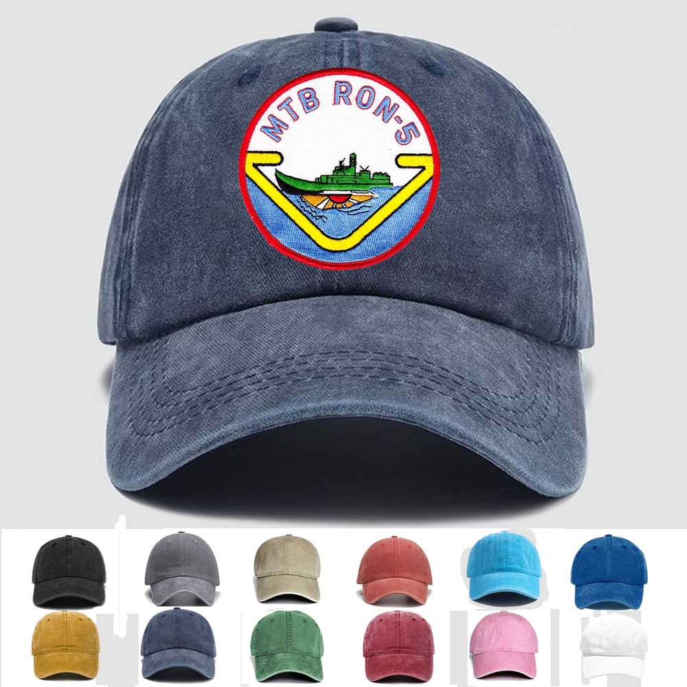 Custom Embroidered Hat Mtbron-5 Motor Torpedo Boat Squadron, Veteran Cap, Gift