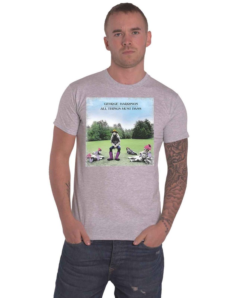 George Harrison All Things Must Pass Official Grey Men’s T-Shirt