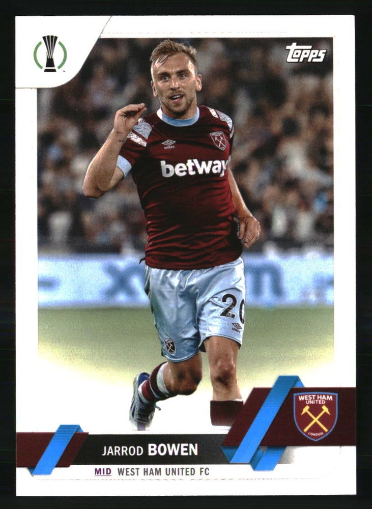 Jarrod Bowen 2022-23 Topps UEFA Club Competitions #123 SOCCER Card