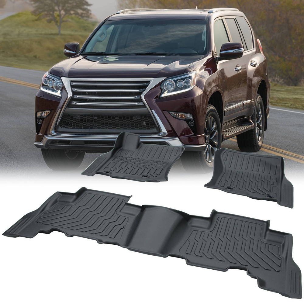 TPE Rubber Car Floor Mats For 2014-2022 Lexus GX460 & 14-23 Toyota 4Runner