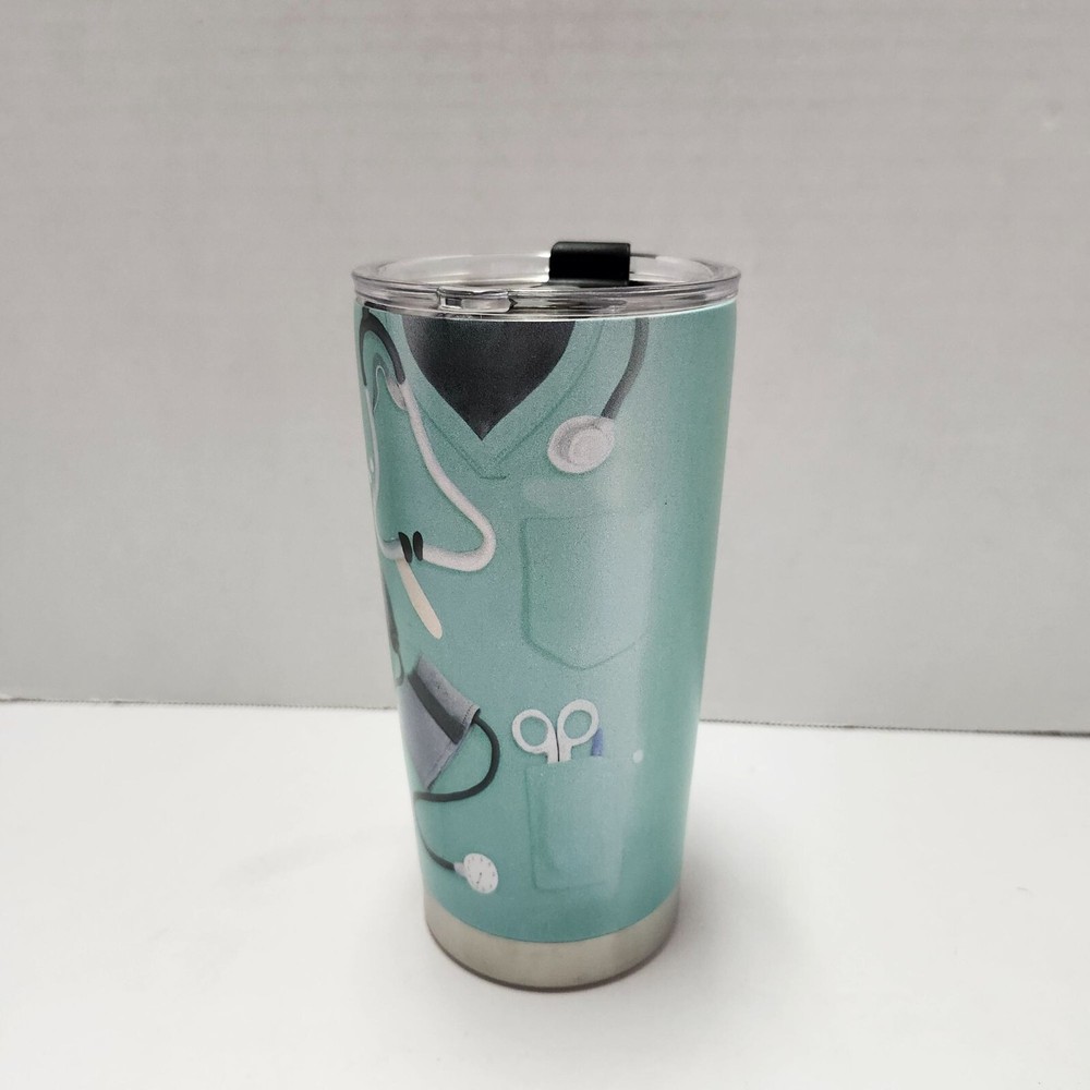 Nurse Nutrition Facts Stainless Steel Tumbler - 20oz Insulated Travel Mug For He