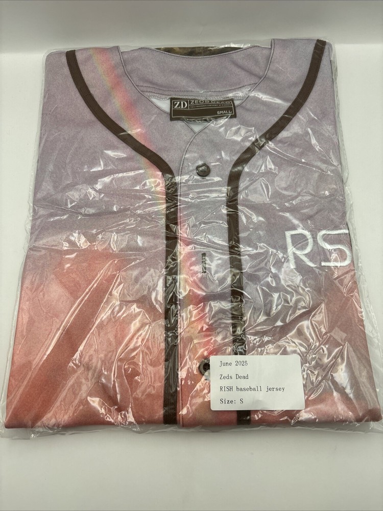 ZEDS DEAD - RSIH BASEBALL JERSEY - SIZE SMALL S - Brand New Ships Now
