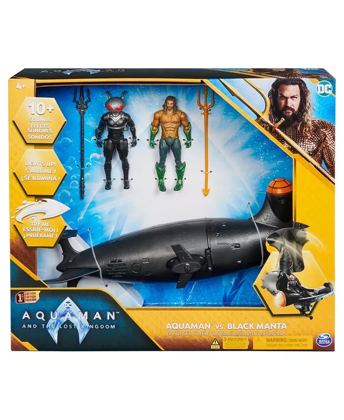 DC Comics AQUAMAN vs BLACK MANTA Battle Set 4