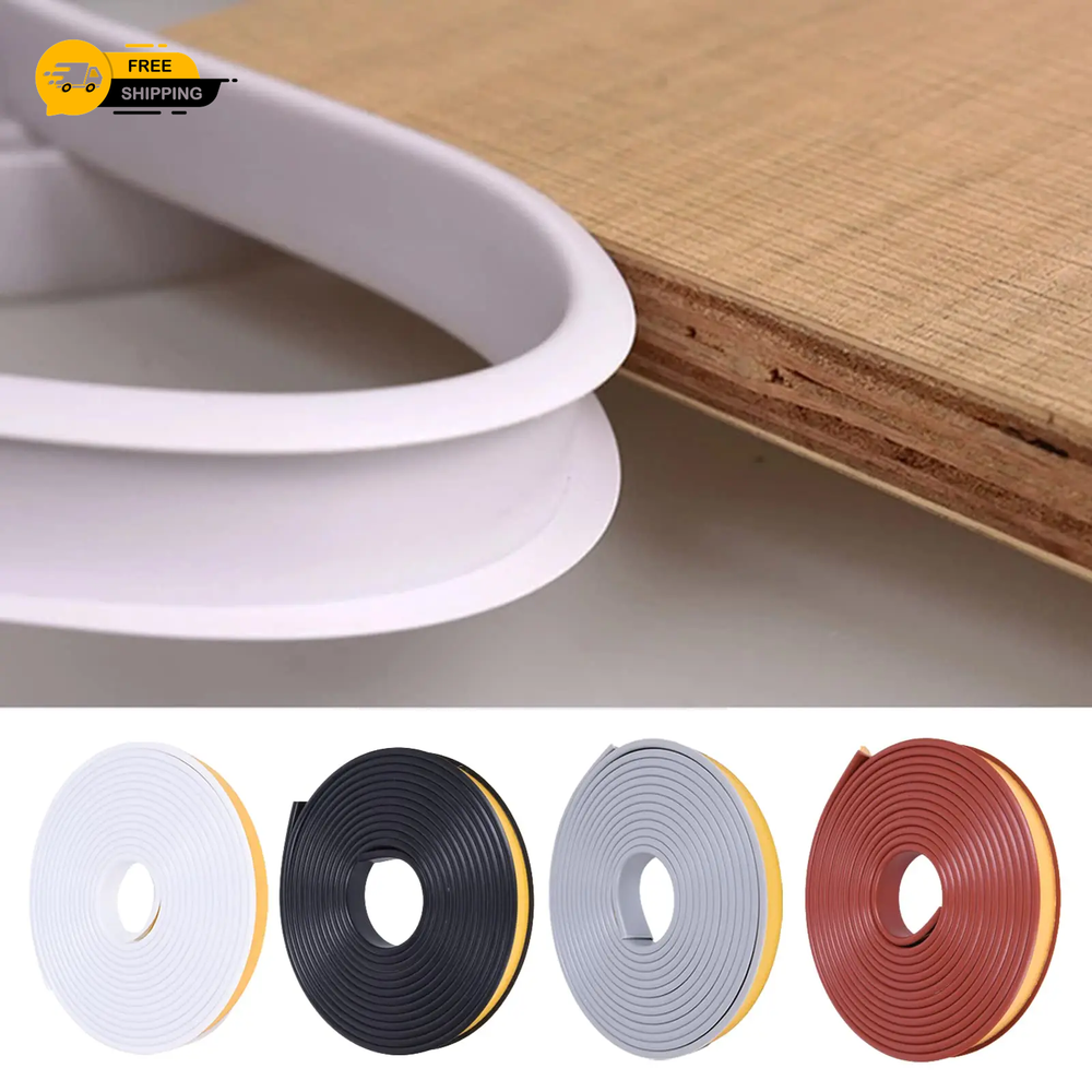 5M U-Shape Edge Banding Strip Self Adhesive Edging Protector for Furniture TPE V
