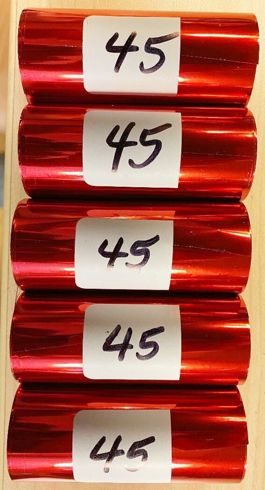 Kingsley Hot Stamp Stamping Foil -Shiny Red -5 Roll pack -3.00