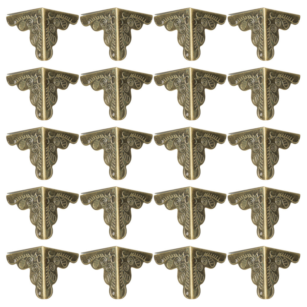 30 Pcs Furniture Corner Covers Bronze Protectors Guard Decorative