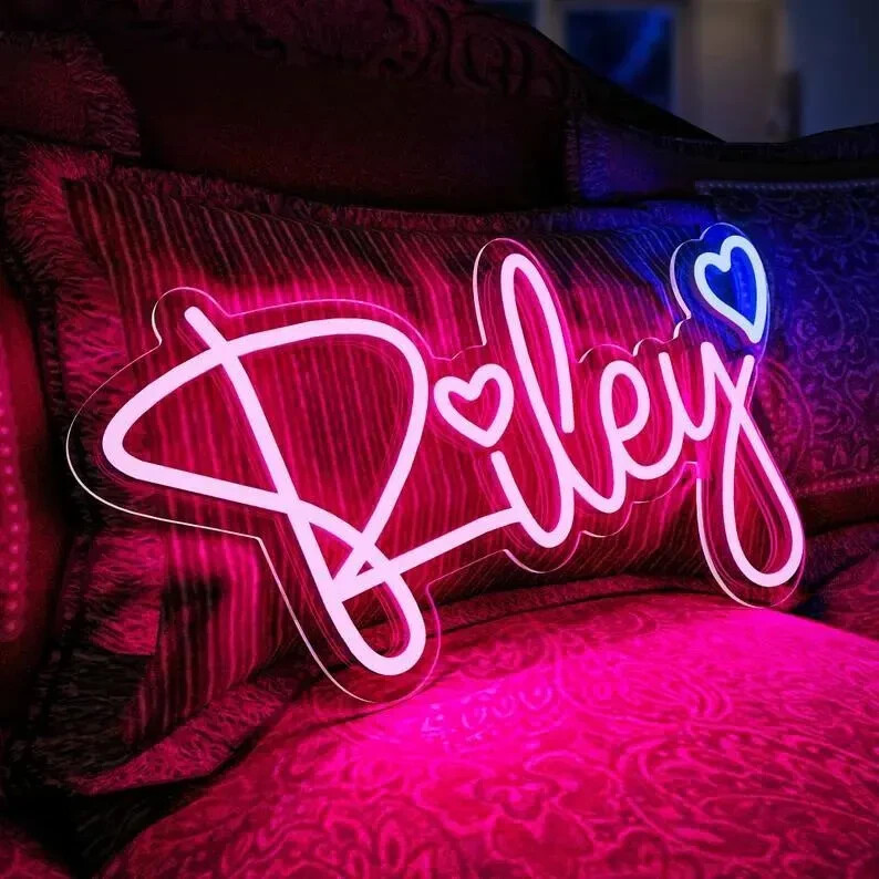 Personalized Neon Sign Custom LED Neon Name Sign Home Decor Logo Business Sign