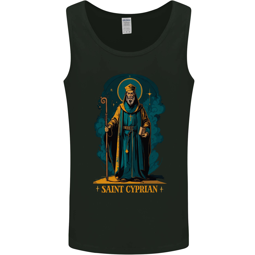 St Cyprian Saint Mens Vest Tank Top