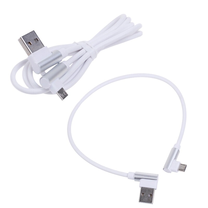 90 Degree Right Angle Micro USB Cable for Charging and Data Sync