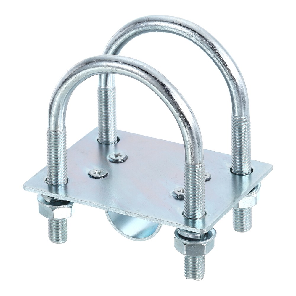 Antenna Mounting Pole Clamp Bracket Pole Holder with Double U-bolt Clamp