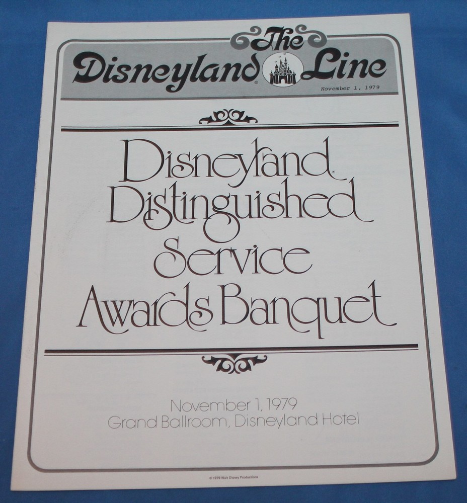 RARE Disneyland Line Vol. 11, No. 44 November 1, 1979 Cast Member Item