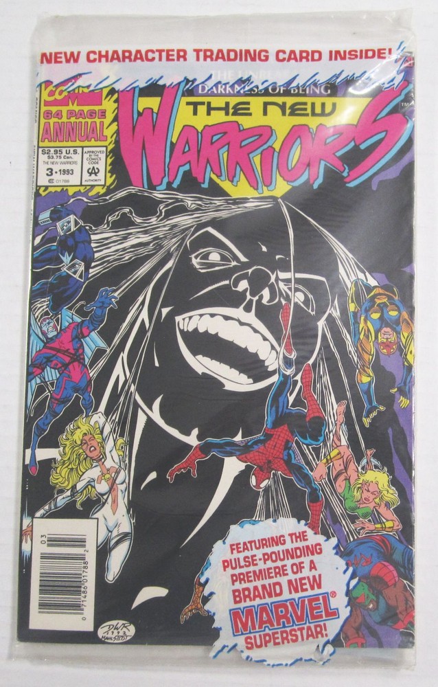 New Warriors ANNUAL #3 Comic Book 1993 IN BAG VF/NM Grade 1st Series