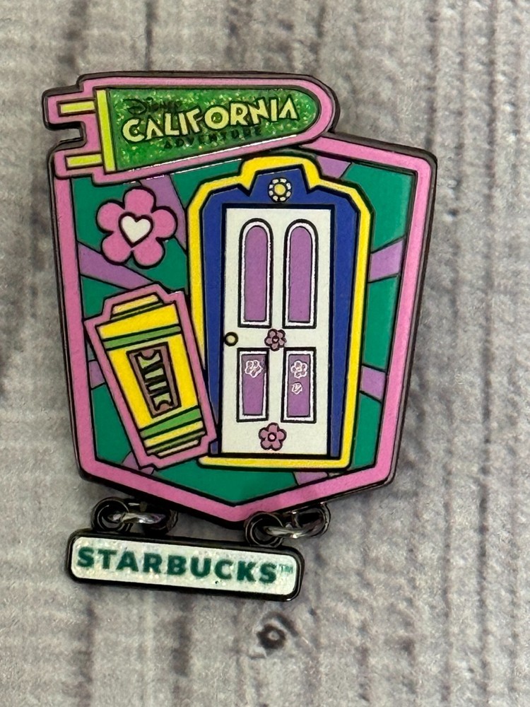 Disney Starbucks 2025 Mystery Pin Monsters Inc Boo Door California Adventure