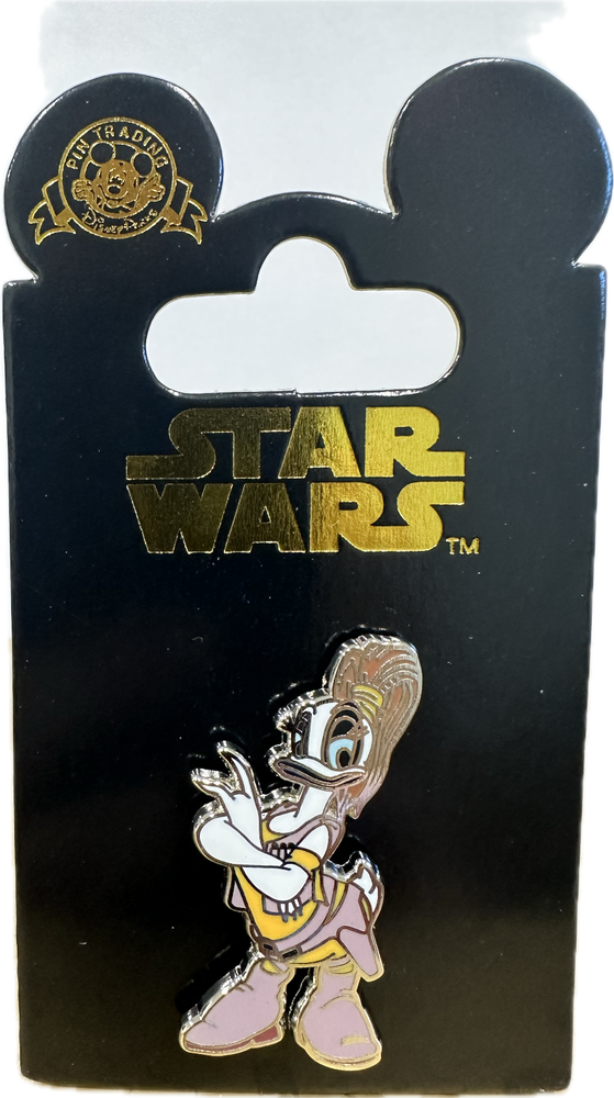 Disneyland Star Wars Daisy Duck Aurra Sing Authentic Trading Pin NEW