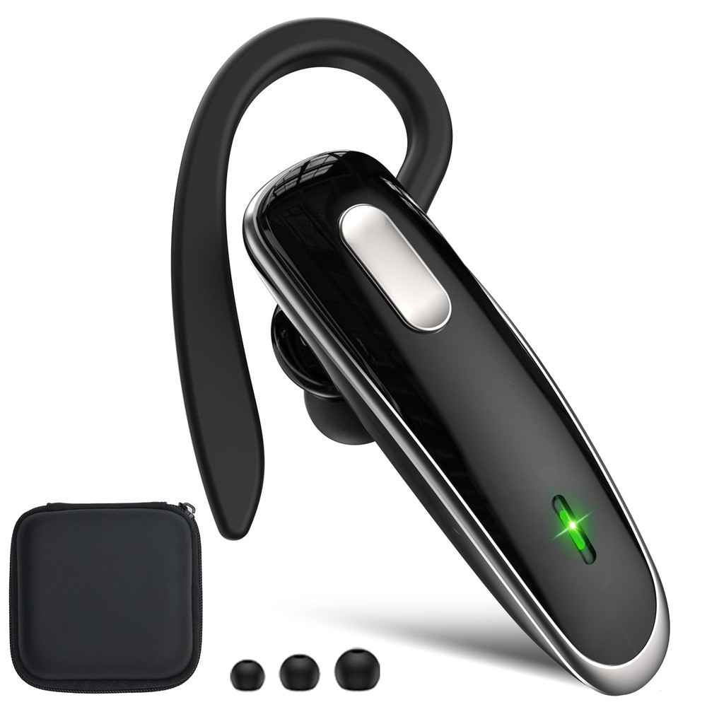 Jinreoo V5.1 Bluetooth Headset Ultralight Wireless Earpiece for Hands-Free Calls