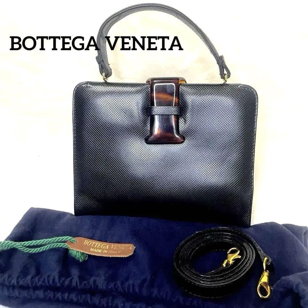 Bottega Veneta Leather Top Handle Bag 2-Way Formal Shoulder Tote
