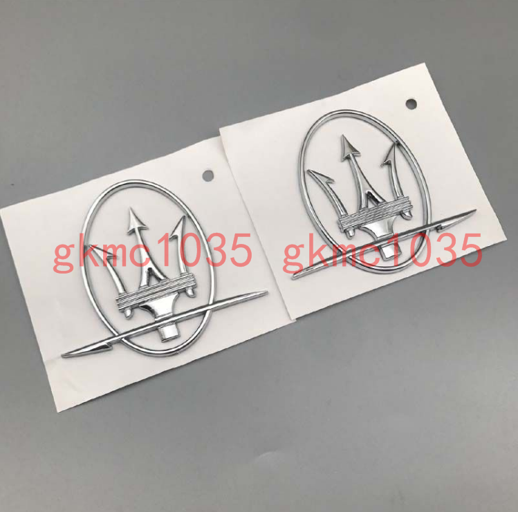 For Maserati Quattroporte GranTurismo Ghibli Levante RH&LH Side  Emblem Badge