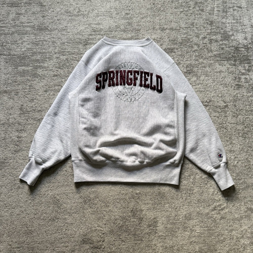 Vintage 1980s Champion Reverse Weave USA Made Springfield College Sweatshirt