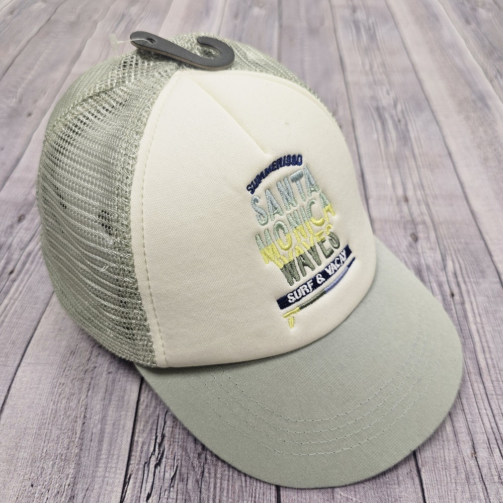 Santa Monica Waves Surf Cap Hat Truckers Snapback