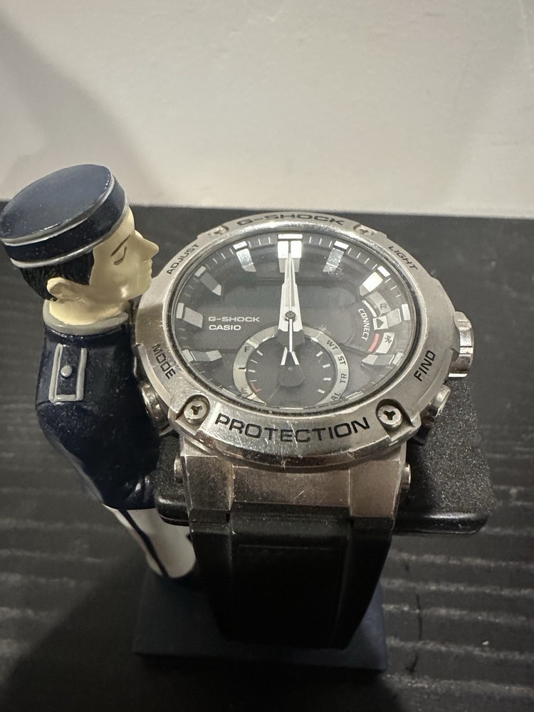 Casio G-SHOCK G-STEEL GST-B200 Bluetooth Solar Watch Black Resin Band