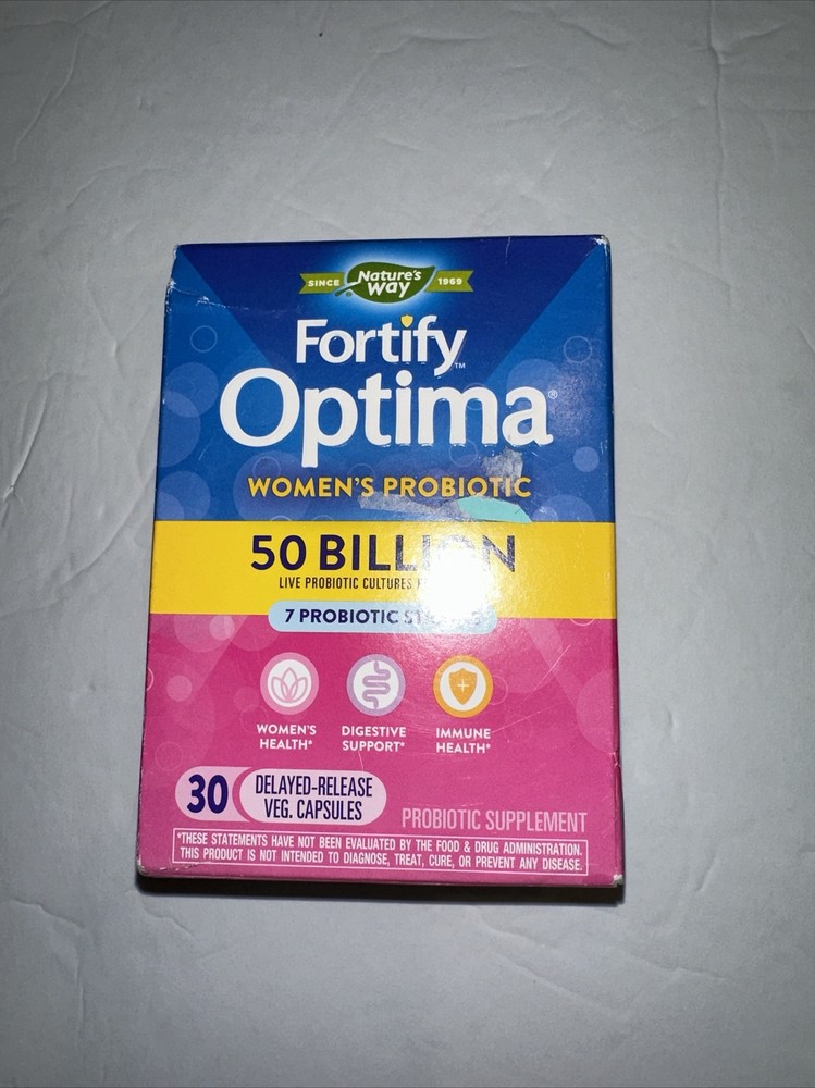 Natures Way Fortify Optima Women's Probiotic 7 Strains - 30 Capsules Exp 12/2025