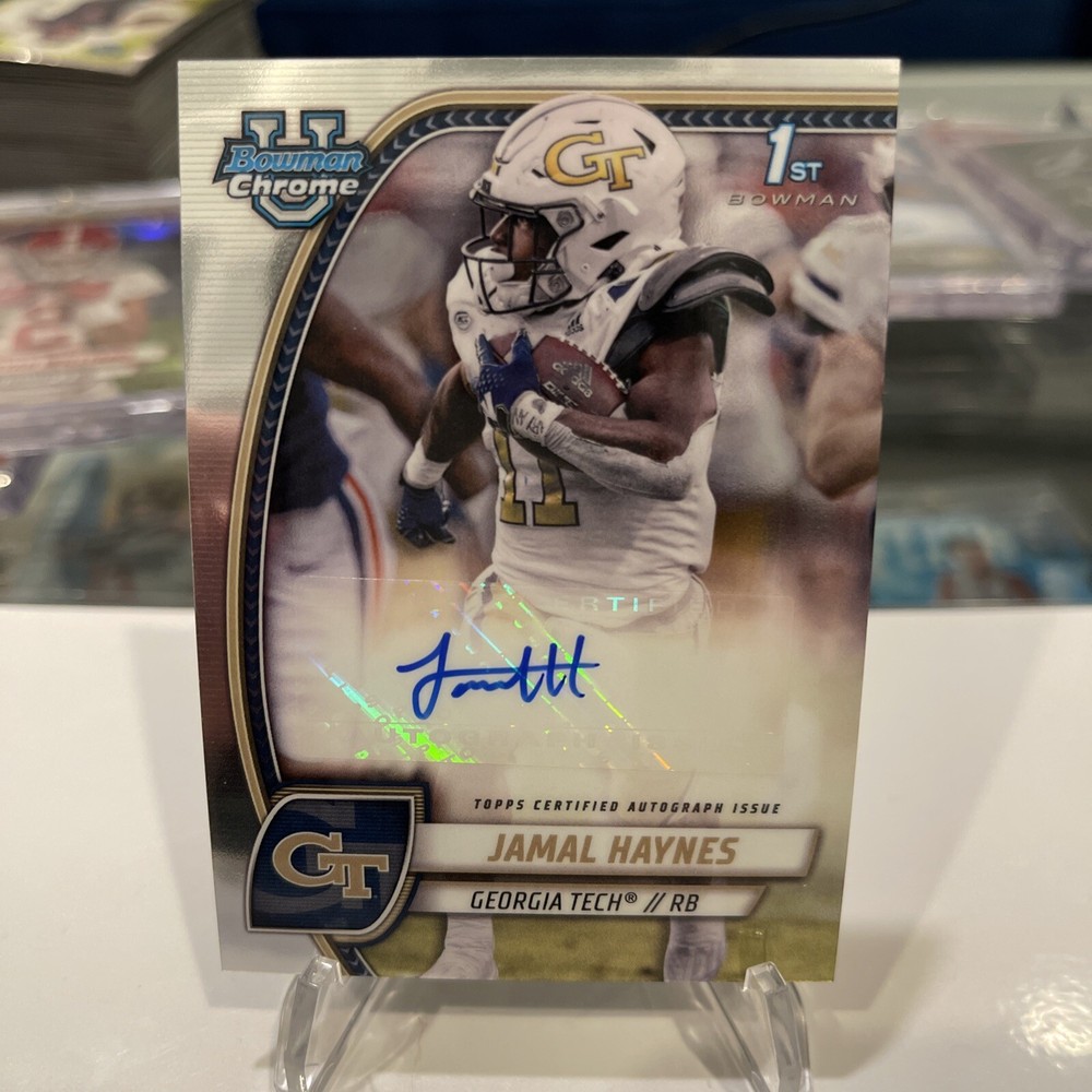 2024 Bowman U Chrome Football JAMAL HAYNES 1st Bowman AUTO 🔥