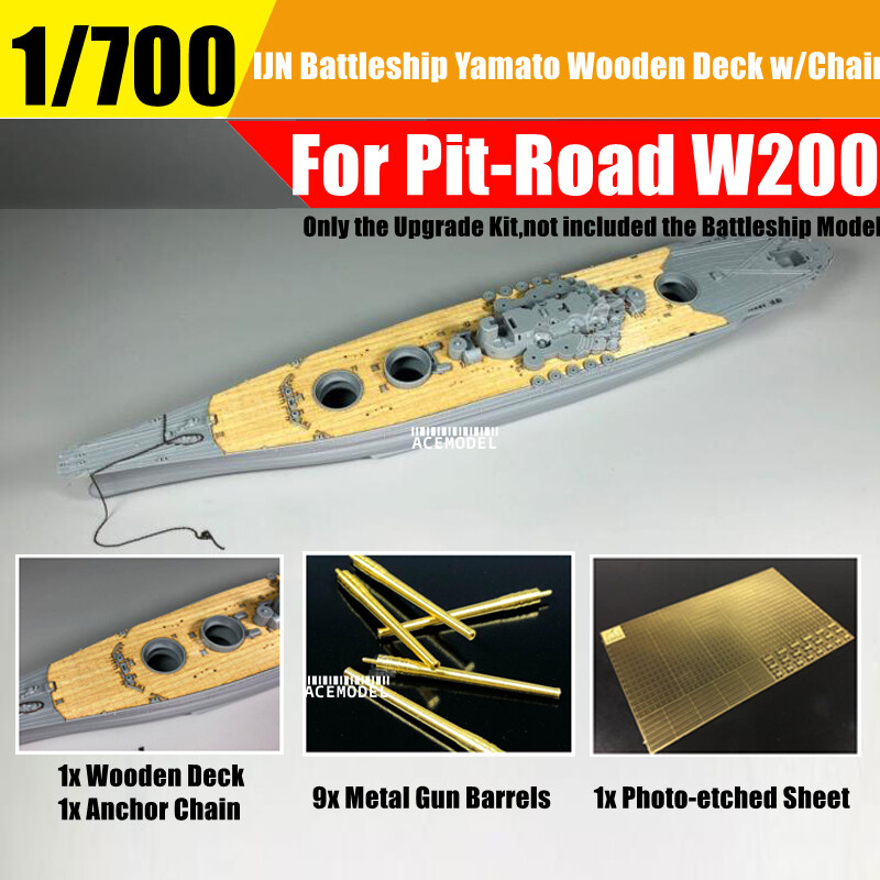 1/700 Scale IJN Yamato Battleship Super Detail-up Upgrade Set for Pit-Road W200
