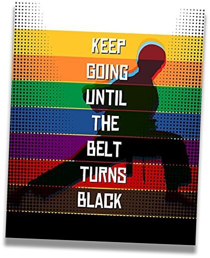 Karate Themed Inspirational Wall Art Martial Arts Poster for Home or Dojo