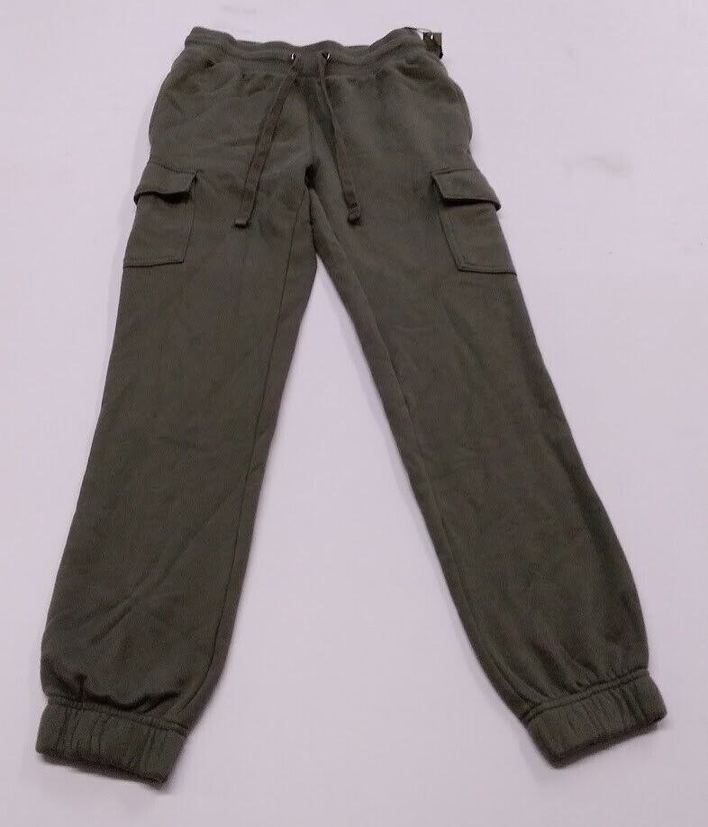 Mens Ultra Soft Fleece Tapered Cargo Pants - Goodfellow & Co Olive Green XS
