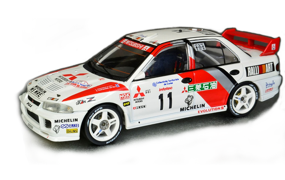 1:10 RC Clear Lexan Body Shell Mitsubishi Lancer EVO 3 inc decals- Rally or Race