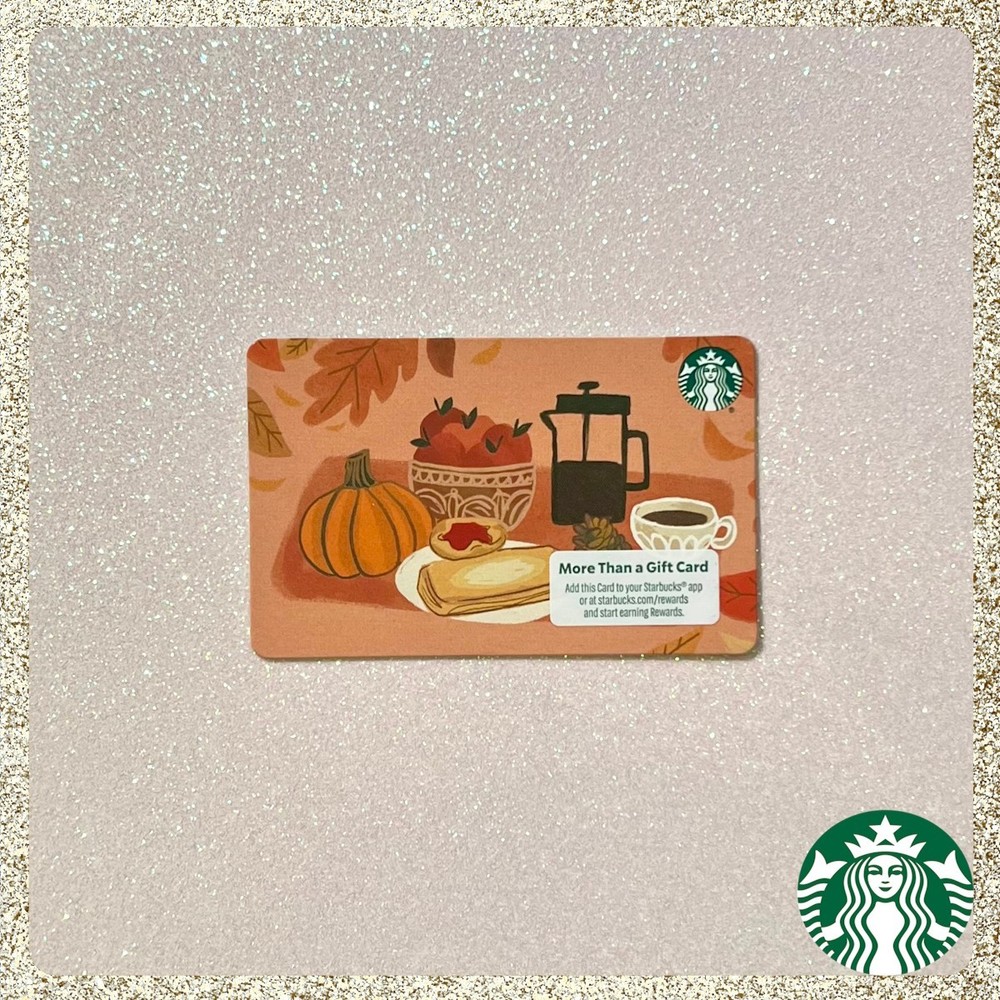 2025 Starbucks Fall/Autumn Treats w/Mag Strip Gift Card MINT