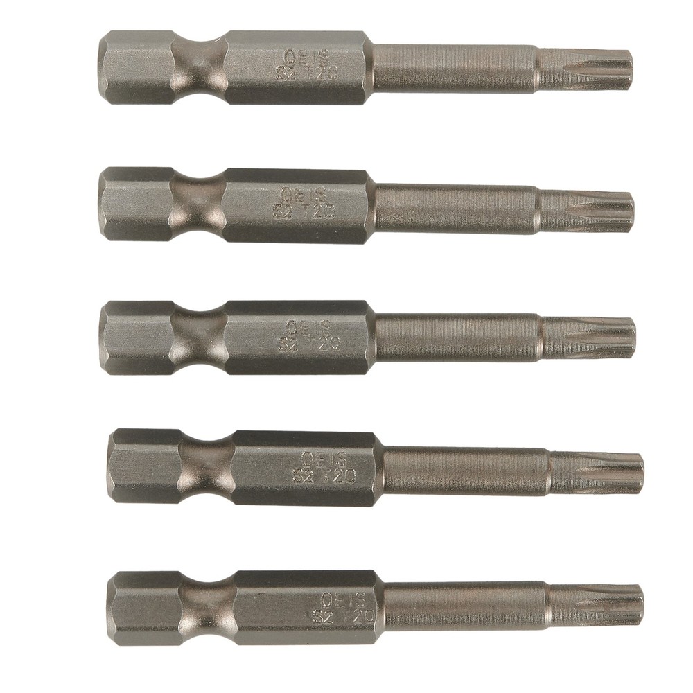 5pcs Magnetic T20 Torx Screwdriver Bits 50mm Long Insert Tool