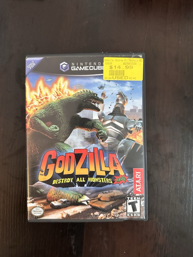 Godzilla Destroy All Monsters GameCube No Manual Tested Works