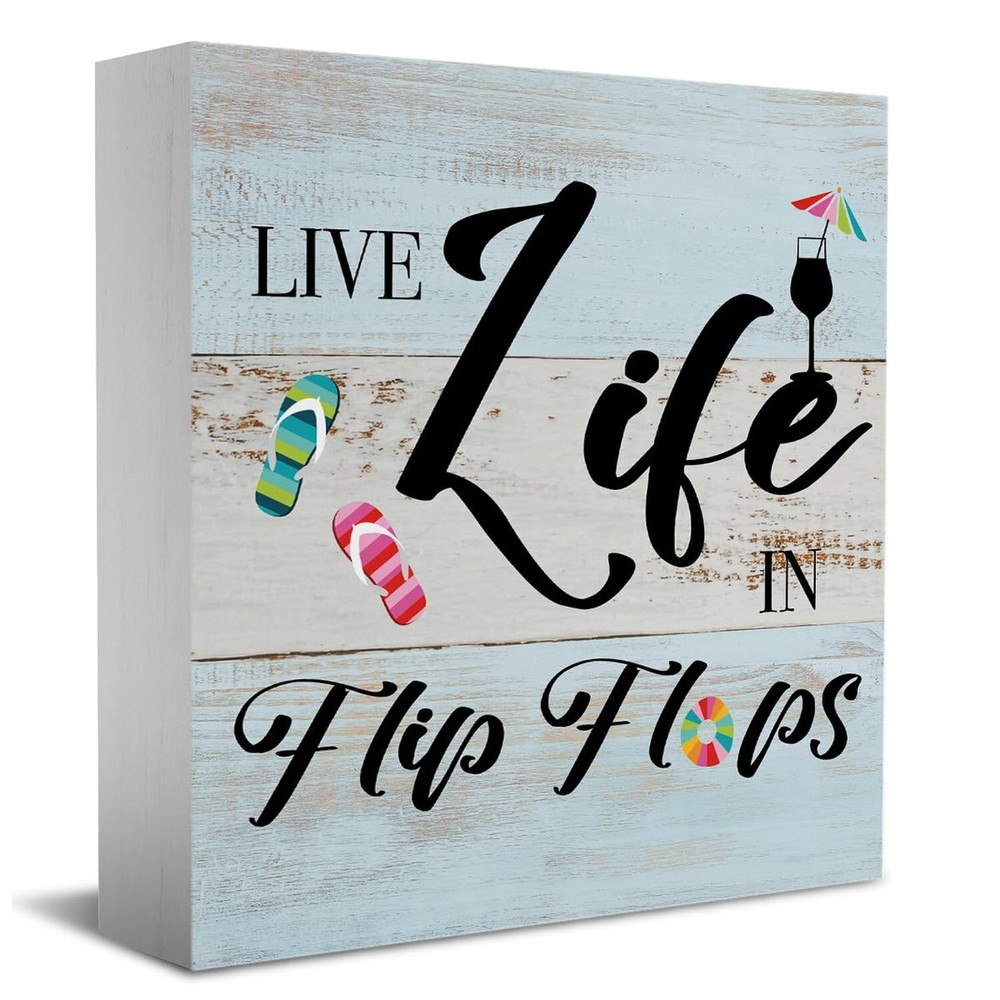 Funny Beach Sign Beach Decor Beach Gifts Desk Decor Wooden Box Sign Beach Hou...