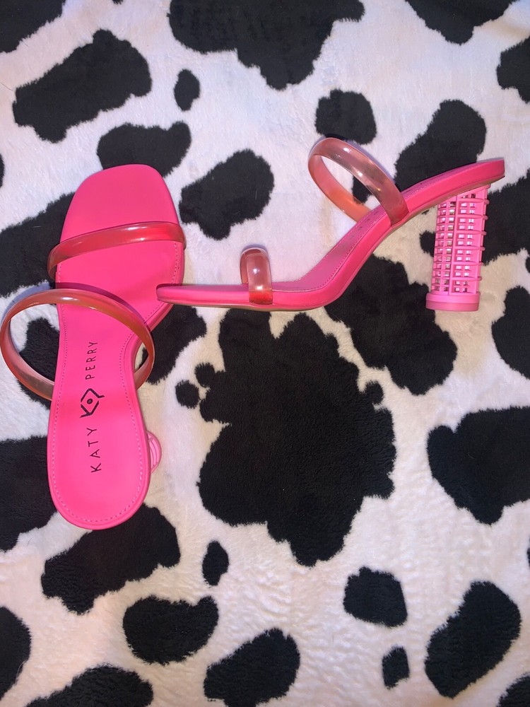 Katy Perry Pink Heels Size 5.5 Fits Small 6 $35 Curler Style 👠
