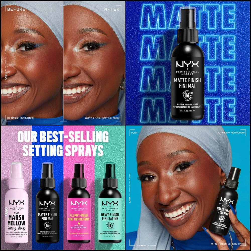 NYX PROFESSIONAL MAKEUP Makeup Setting Spray - Matte Finish, Long-Lasting, Matte
